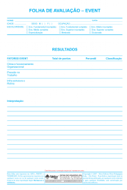 Event Livro de AvaliaÃ§Ã£o VOL. 3