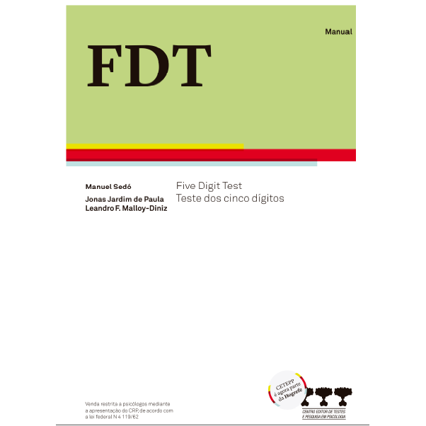 FDT- Five Digit Test - Caderno de aplica&Atilde;&sect;&Atilde;&pound;o / Estimulo