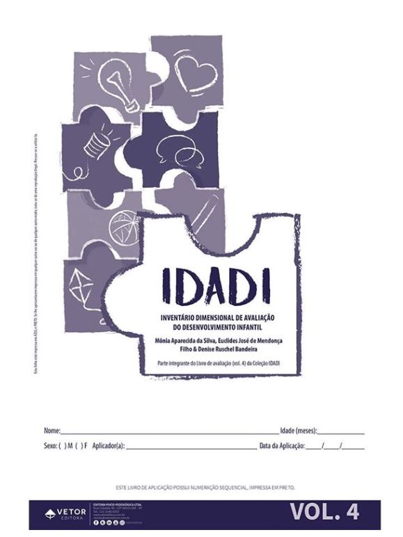 IDADI - Livro de Avalia&Atilde;&sect;&Atilde;&pound;o, conj. c/5 VOL. 4