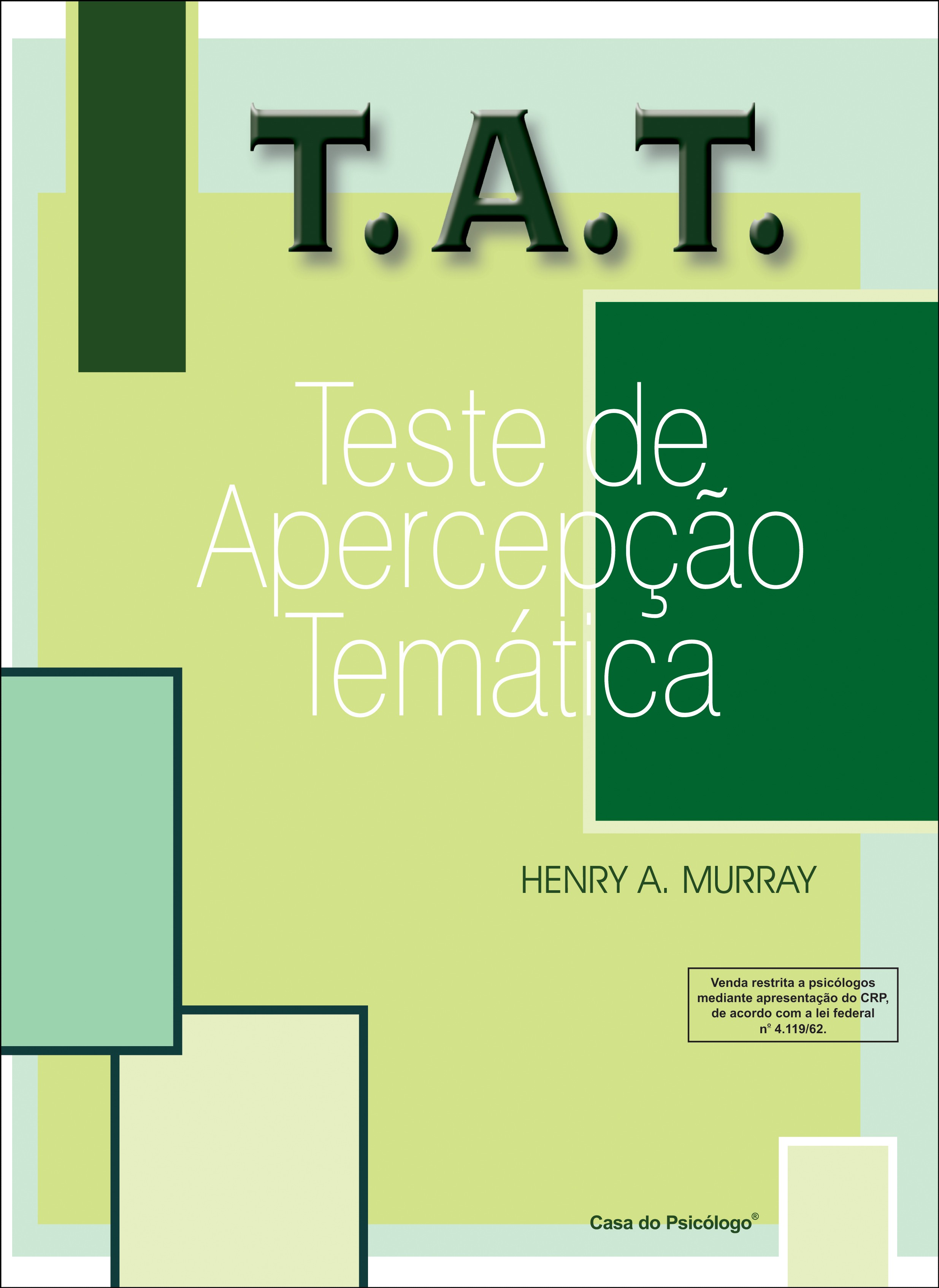 TAT - Teste de apercepÃ§Ã£o temÃ¡tica - Kit